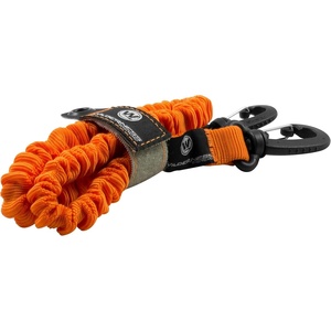 image:imageWilderness Systems Fishing Rod Leash  Paddle Leash  Kayak Lanyard with Hooks HiViz Orange 2 ft